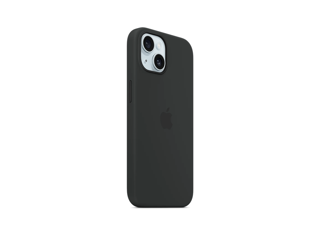 Apple MT0J3ZM/A iPhone 15 Silicone Case with MagSafe - Black in Qatar Apple MT0J3ZM/A iPhone 15 Silicone Case with MagSafe - Black in Qatar
